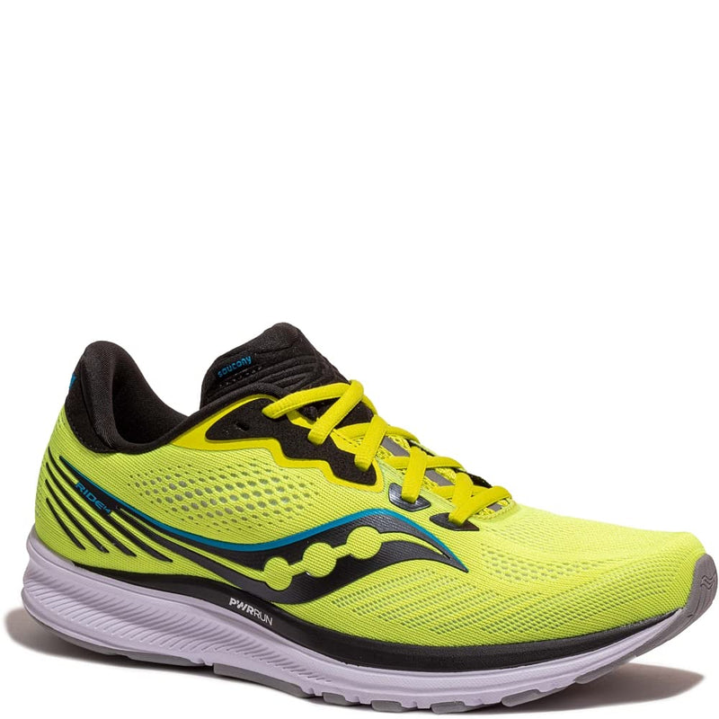 Saucony Ride 14 Running Shoe - Men's Citrus/Black Shoe Deals Outlet