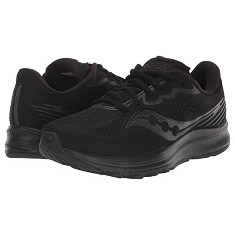 Saucony Ride 14 Running Shoe - Women's Black/Black/Black Shoe Deals Outlet