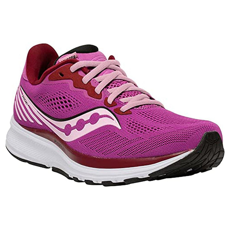 Saucony Ride 14 Running Shoe - Women's Razzle/Fairytale Shoe Deals Outlet