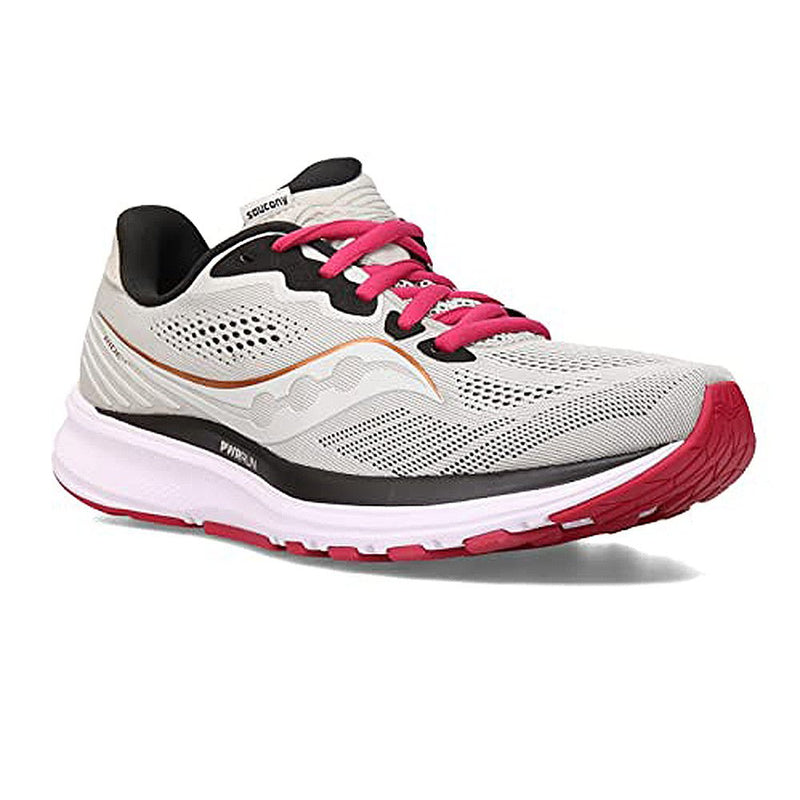 Saucony Ride 14 Running Shoe - Women's Fog/Cherry Shoe Deals Outlet