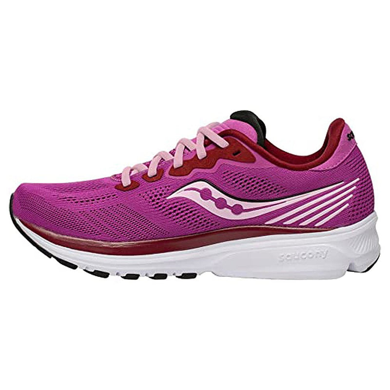 Saucony Ride 14 Running Shoe - Women's Razzle/Fairytale Shoe Deals Outlet