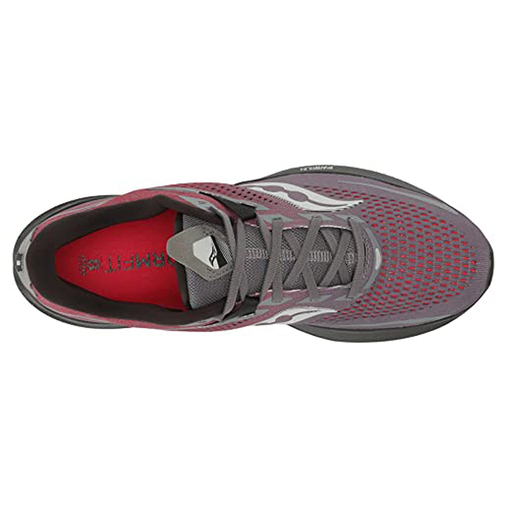 Saucony Ride 15 - Men's Charcoal/Red Shoe Deals Outlet