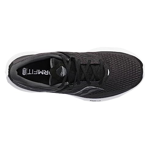 Saucony Ride 15 - Men's Black/White Shoe Deals Outlet