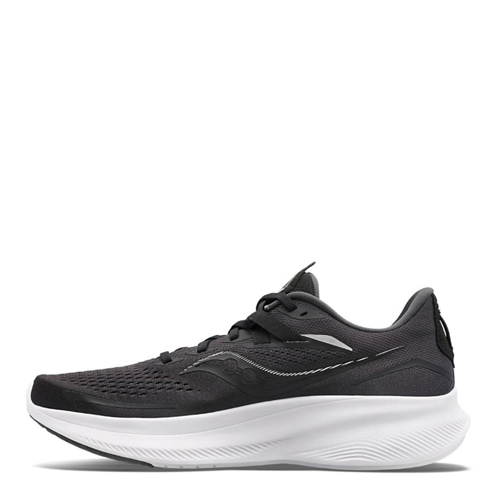Saucony Ride 15 - Men's Black/White Shoe Deals Outlet