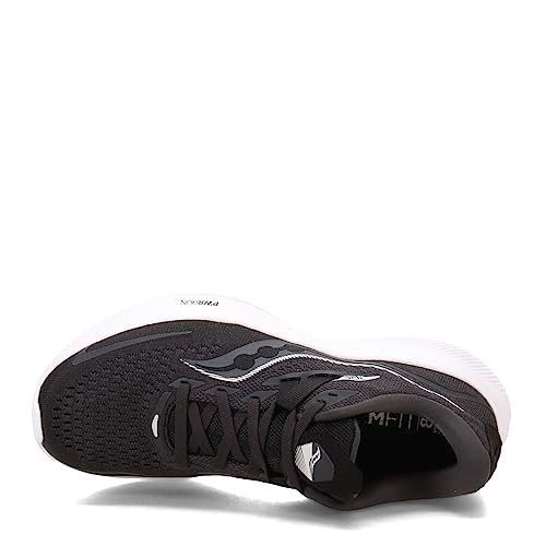 Saucony Ride 15 - Men's Black/White Shoe Deals Outlet