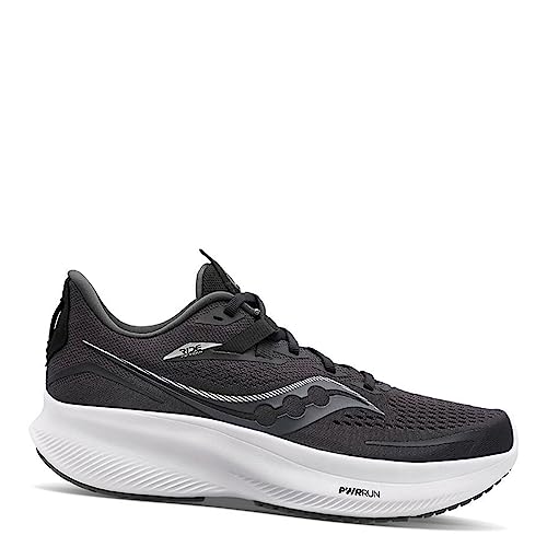 Saucony Ride 15 - Men's Black/White Shoe Deals Outlet