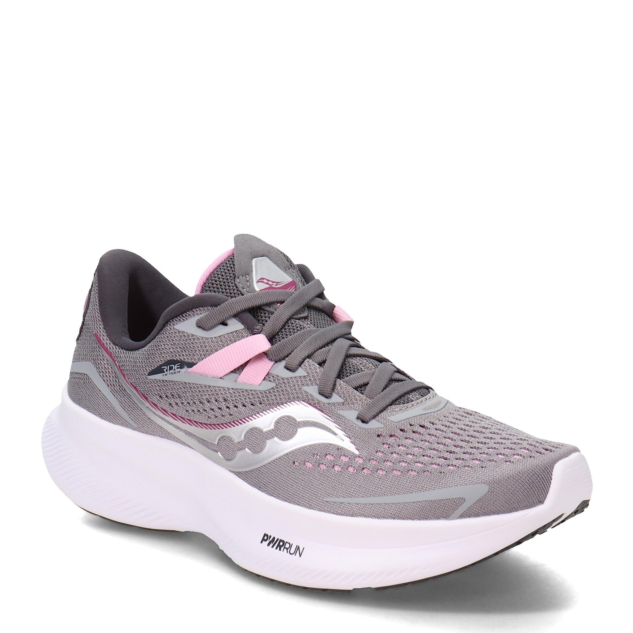 Saucony Ride 15 - Women's Alloy/Quartz Shoe Deals Outlet