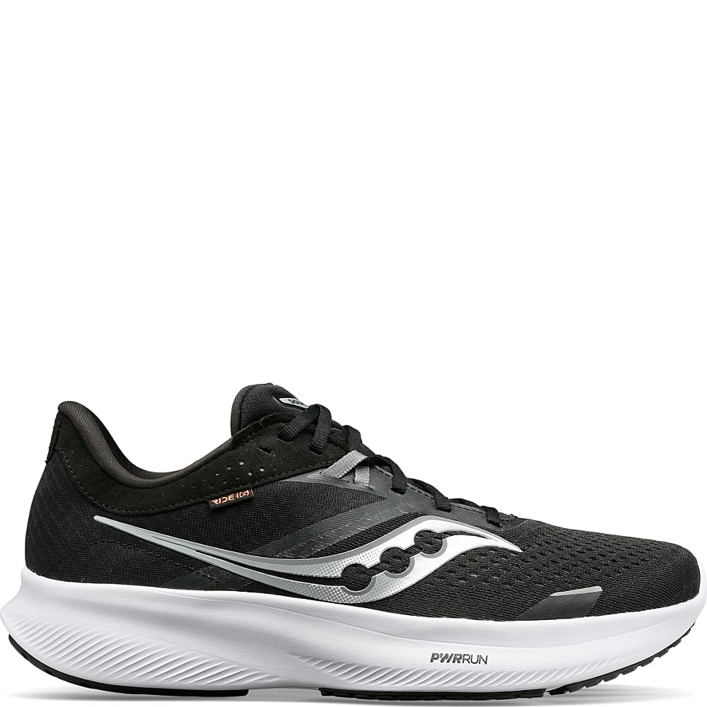 Saucony Ride 16 - Men's Black/White Shoe Deals Outlet