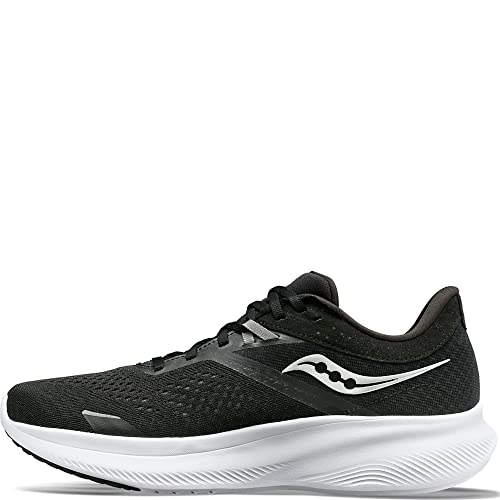 Saucony Ride 16 Running Shoe - Women's Black/White Shoe Deals Outlet