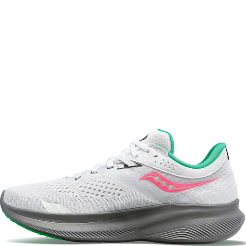 Saucony Ride 16 - Women's White/Gravel Shoe Deals Outlet