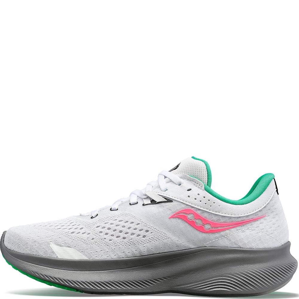 Saucony Ride 16 - Women's White/Gravel Shoe Deals Outlet