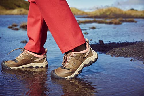 KEEN Ridge Flex WP - Women's Timberwolf/Brick Dust Shoe Deals Outlet