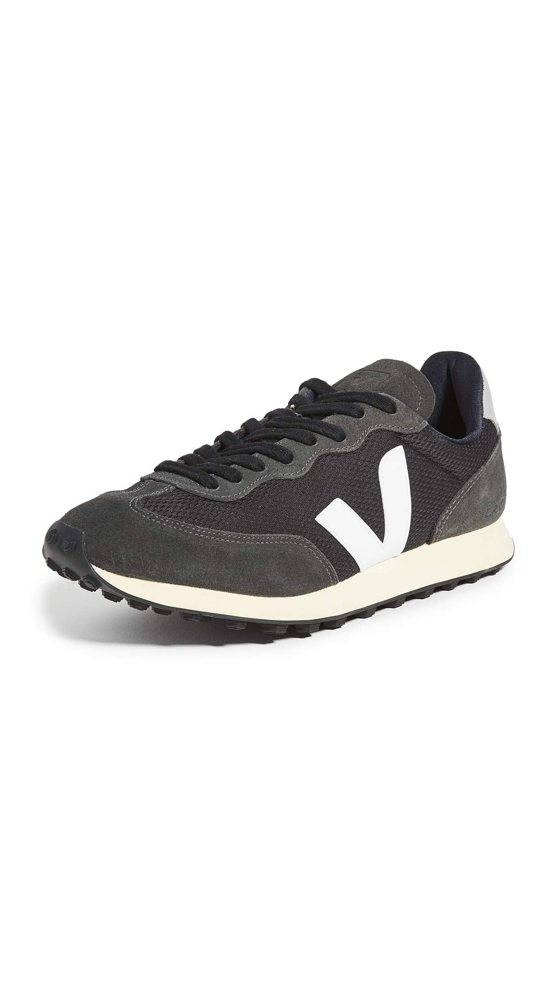 VEJA RIO BRANCO ALVEOMESH - Men's Black/White/Oxford Grey Shoe Deals Outlet