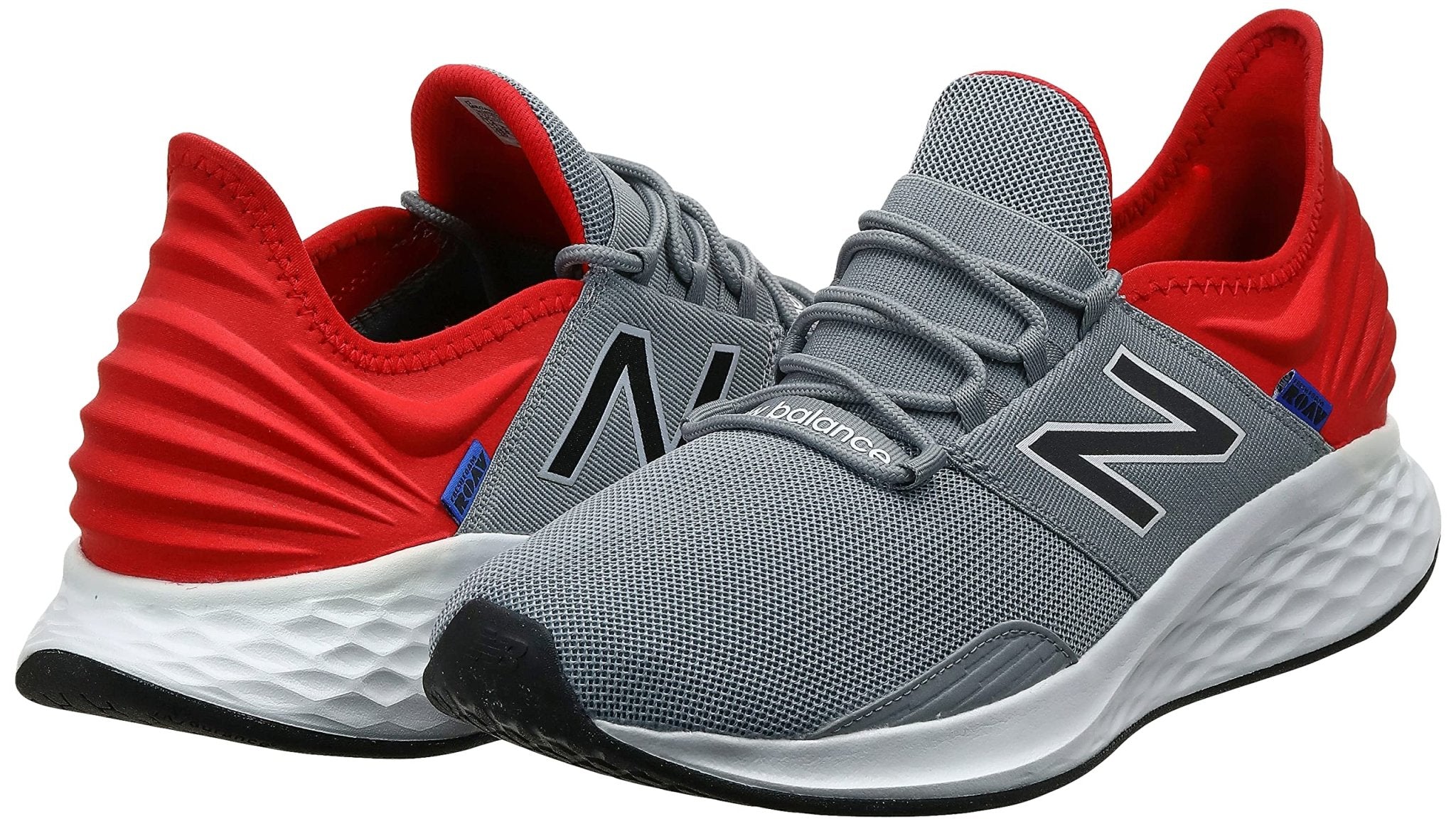 New Balance Roav MROAVCW - Men's Steel/Velocity Red/Black Shoe Deals Outlet