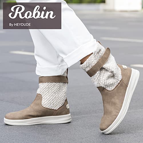 Hey Dude Robin Boots - Women's Brown Shoe Deals Outlet