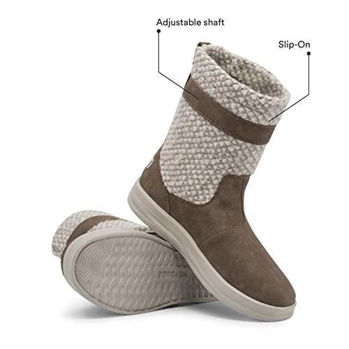 Hey Dude Robin Boots - Women's Brown Shoe Deals Outlet