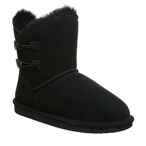 BEARPAW Rosaline Boots - Women's Black Shoe Deals Outlet