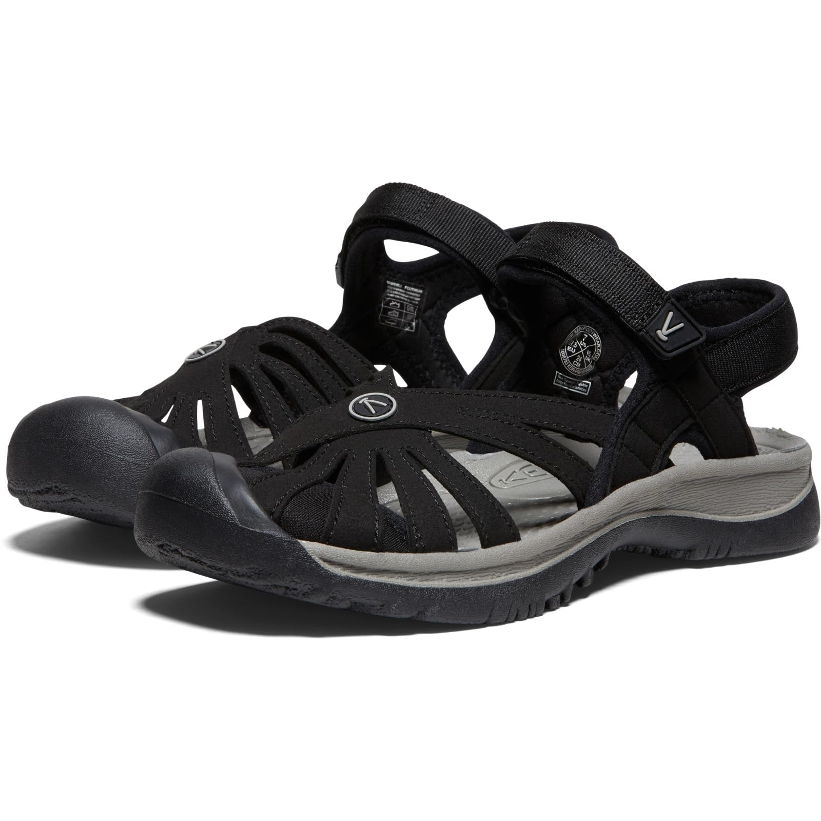 KEEN Rose Sandal - Women's Rose Black/Neutral Gray Shoe Deals Outlet