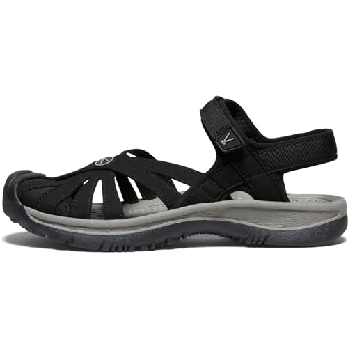 KEEN Rose Sandal - Women's Rose Black/Neutral Gray Shoe Deals Outlet
