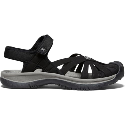 KEEN Rose Sandal - Women's Rose Black/Neutral Gray Shoe Deals Outlet