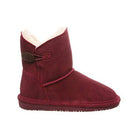 BEARPAW Rosie Kids Boots - Kids Wine Shoe Deals Outlet
