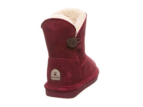 BEARPAW Rosie Kids Boots - Kids Wine Shoe Deals Outlet