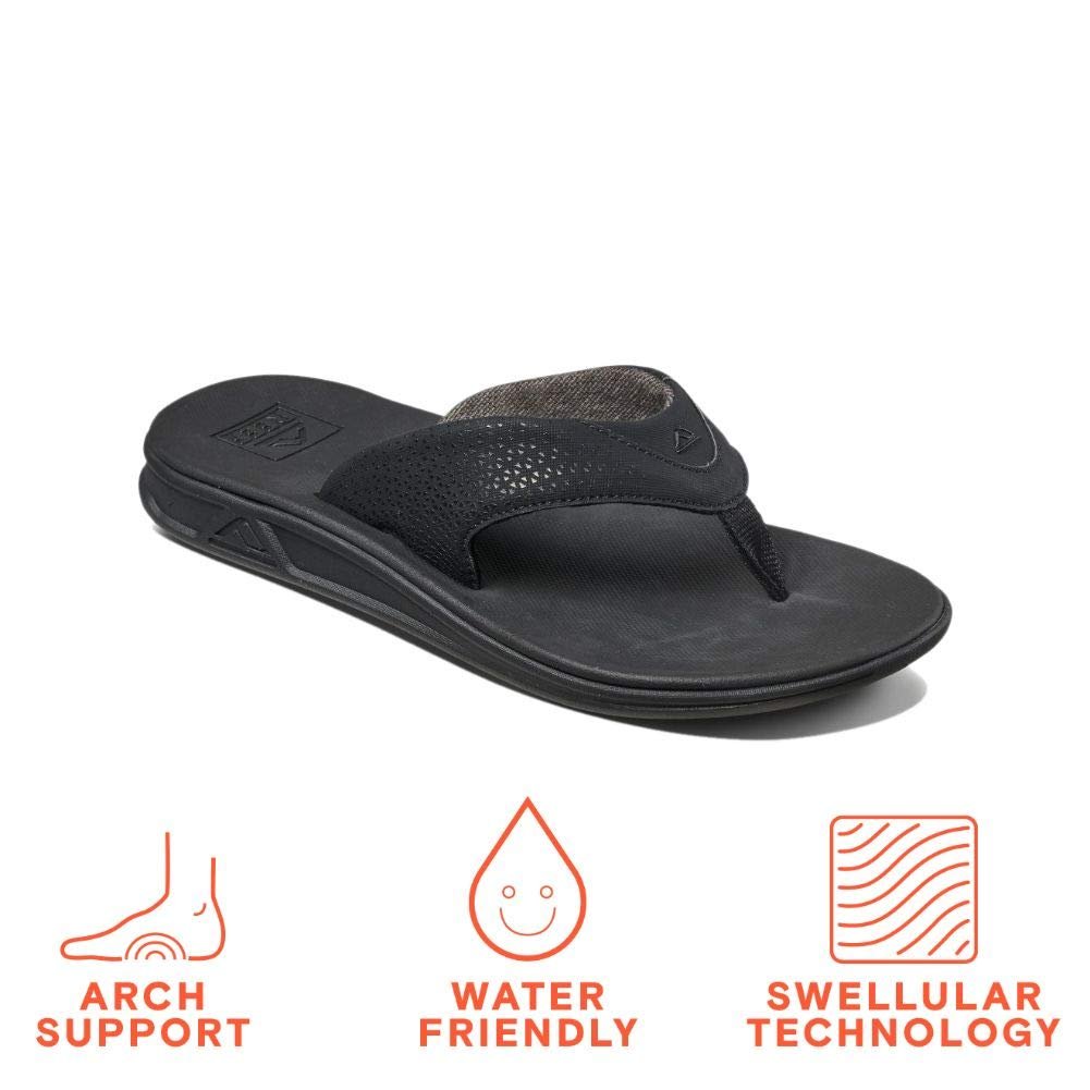 Reef Rover - Men's All Black Shoe Deals Outlet