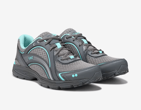 Ryka Sky Walk Grey / Aqua / Cool Grey 9 M 017117965788 Shoe Deals Outlet