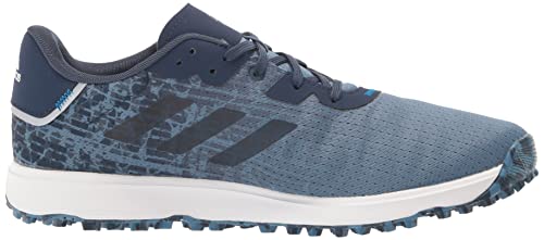 adidas S2G Waterproof Spikeless Golf Shoes - Men's Blue/Navy/White Shoe Deals Outlet