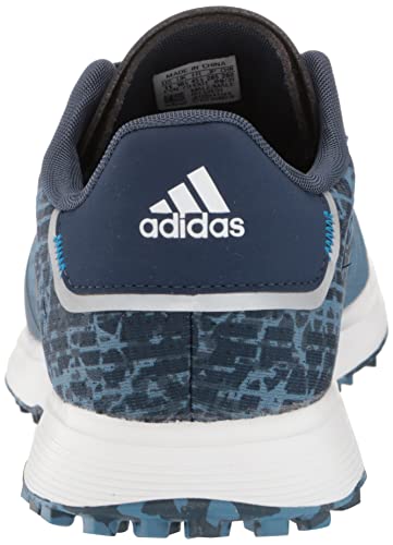 adidas S2G Waterproof Spikeless Golf Shoes - Men's Blue/Navy/White Shoe Deals Outlet