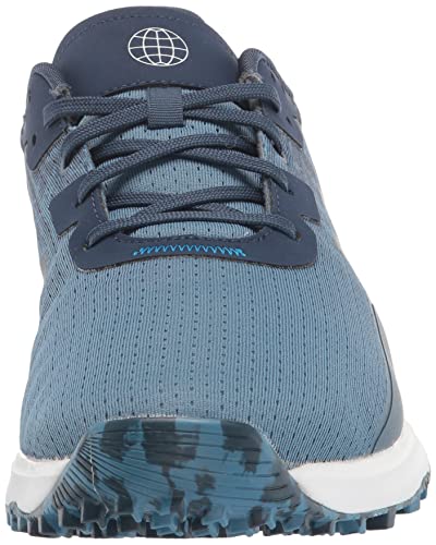 adidas S2G Waterproof Spikeless Golf Shoes - Men's Blue/Navy/White Shoe Deals Outlet