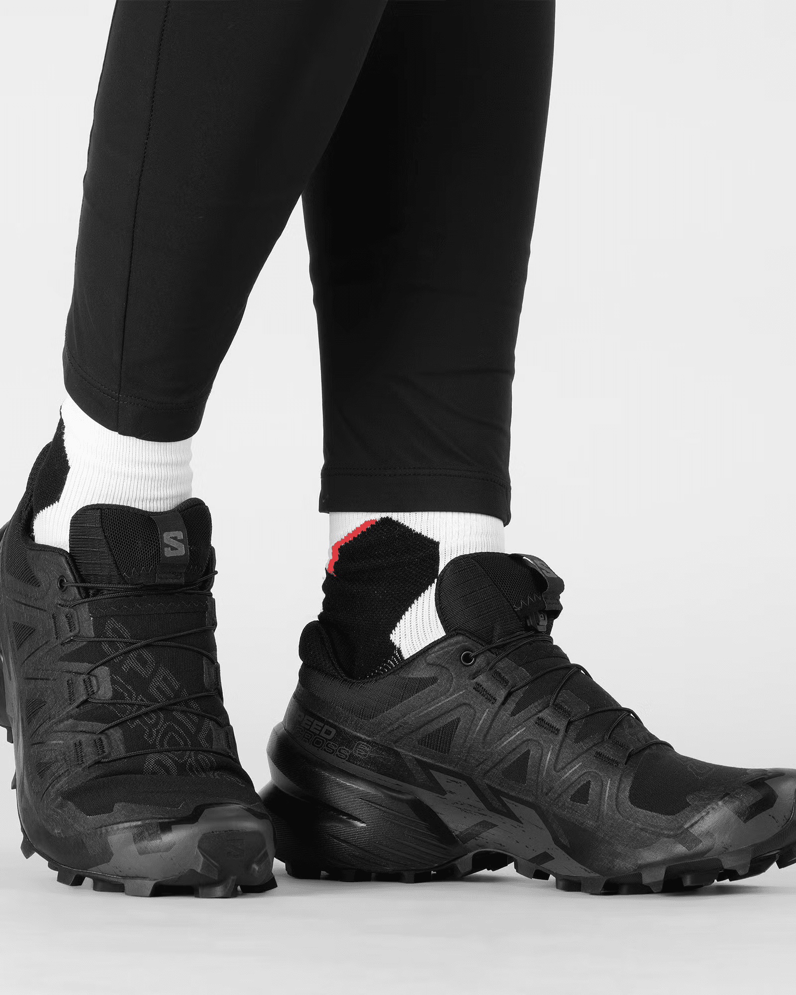 Salomon SPEEDCROSS 6 Black / Black 8 M 195751067416 Shoe Deals Outlet