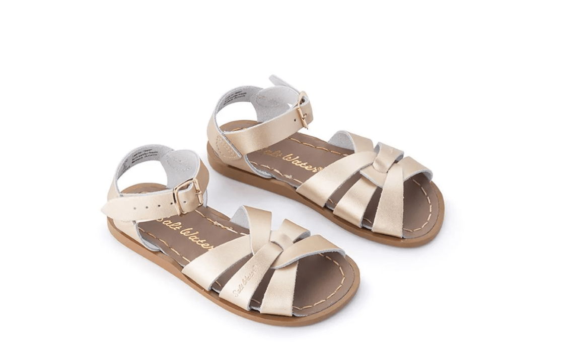 Salt Water Sandal by Hoy Shoes Original Gold 4 — 000523830047 Shoe Deals Outlet