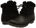 Sperry Saltwater Alpine Leather Duck Boot - Women's Black Shoe Deals Outlet