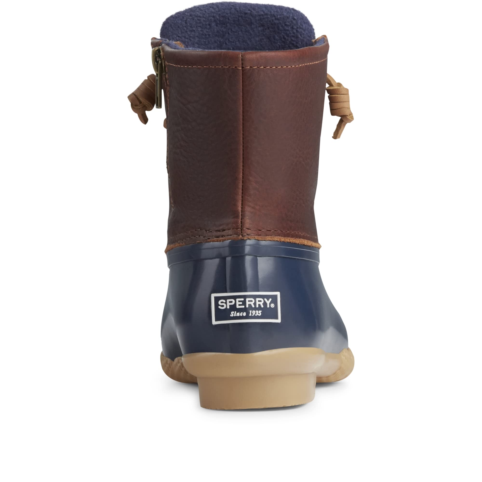 Sperry Saltwater Duck Boot - Women's Tan/Navy Shoe Deals Outlet