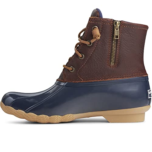 Sperry Saltwater Duck Boot - Women's Tan/Navy Shoe Deals Outlet