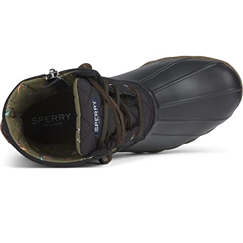 Sperry Saltwater Duck Boot - Women's Black/Quilted Nylon Shoe Deals Outlet
