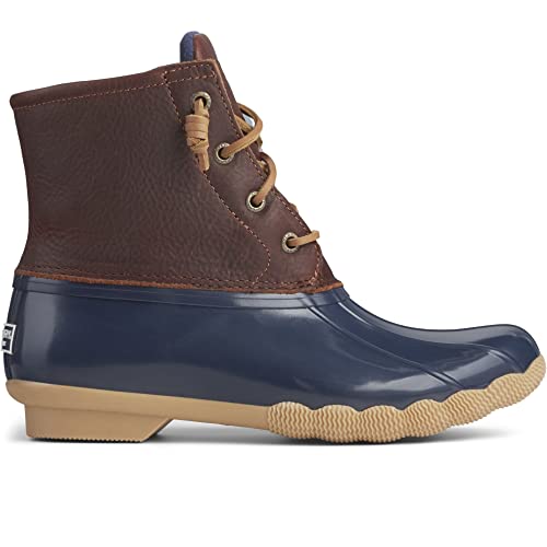Sperry Saltwater Duck Boot - Women's Tan/Navy Shoe Deals Outlet
