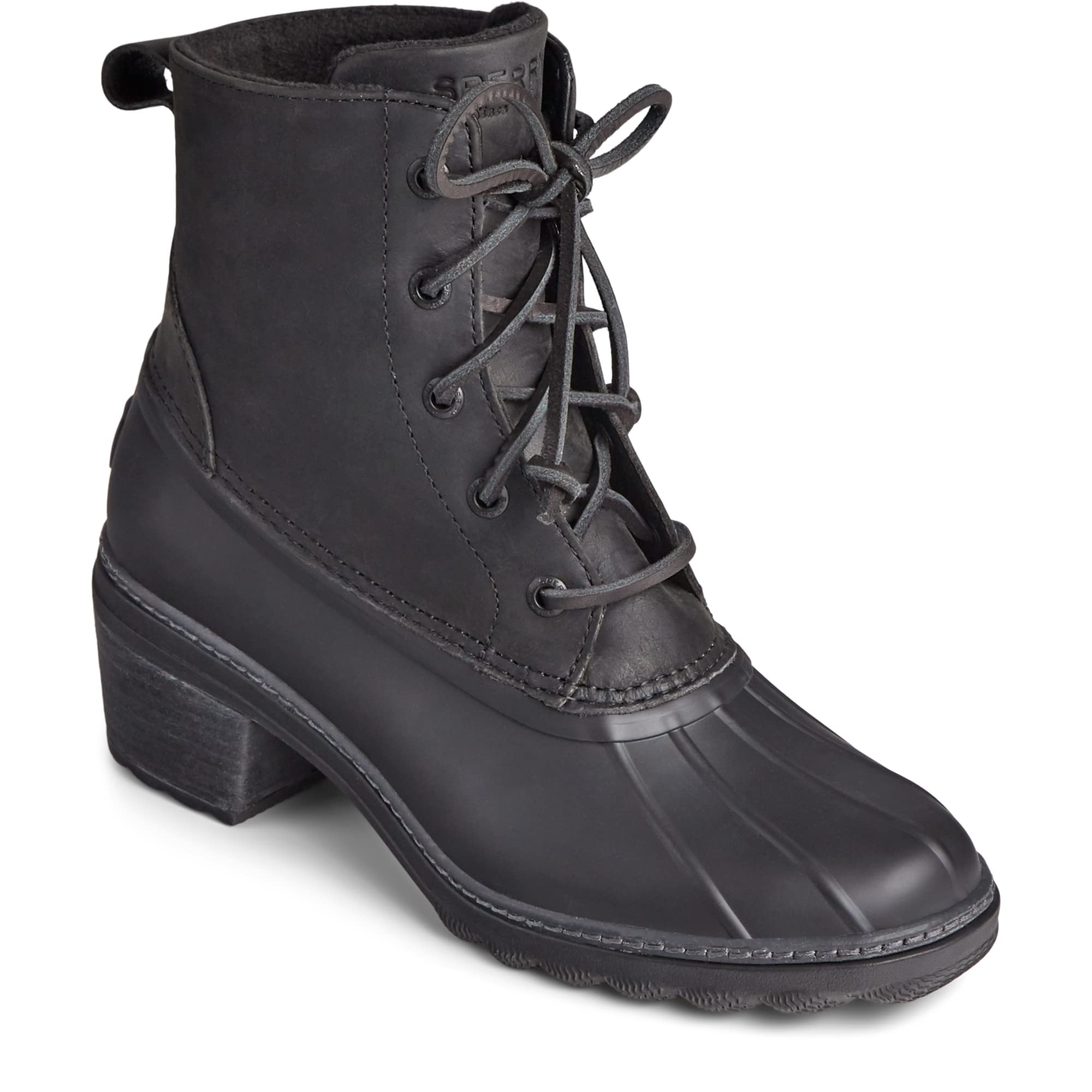 Sperry Saltwater Heel Fashion Core - Women's Black Shoe Deals Outlet