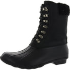 Sperry Saltwater Tall Leather Cozy - Women's Black Shoe Deals Outlet