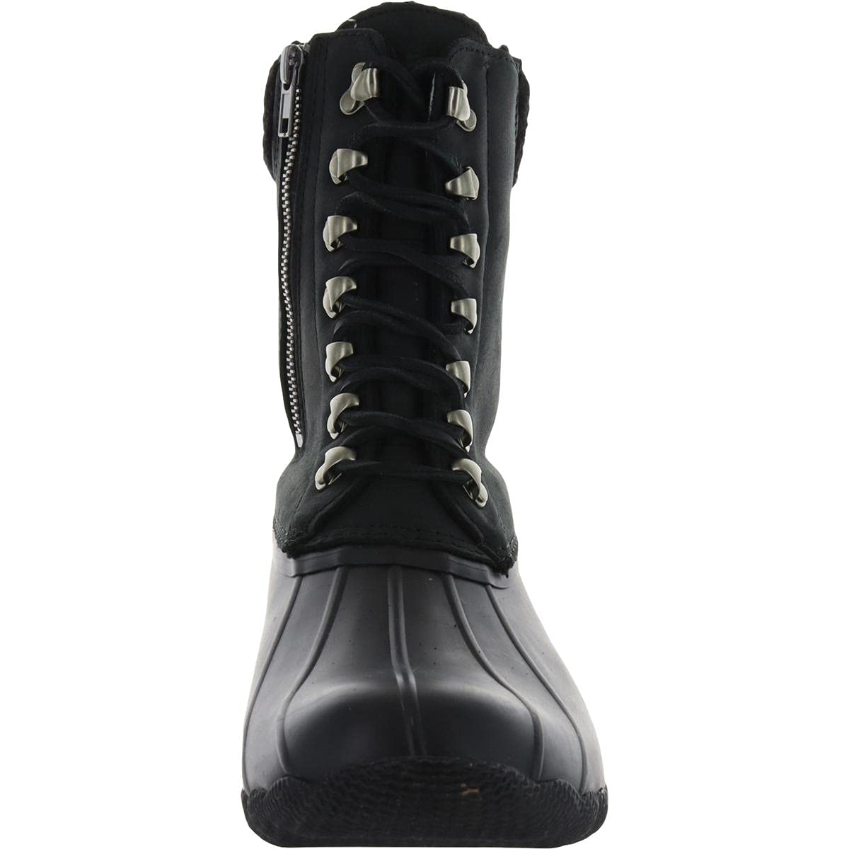 Sperry Saltwater Tall Leather Cozy - Women's Black Shoe Deals Outlet
