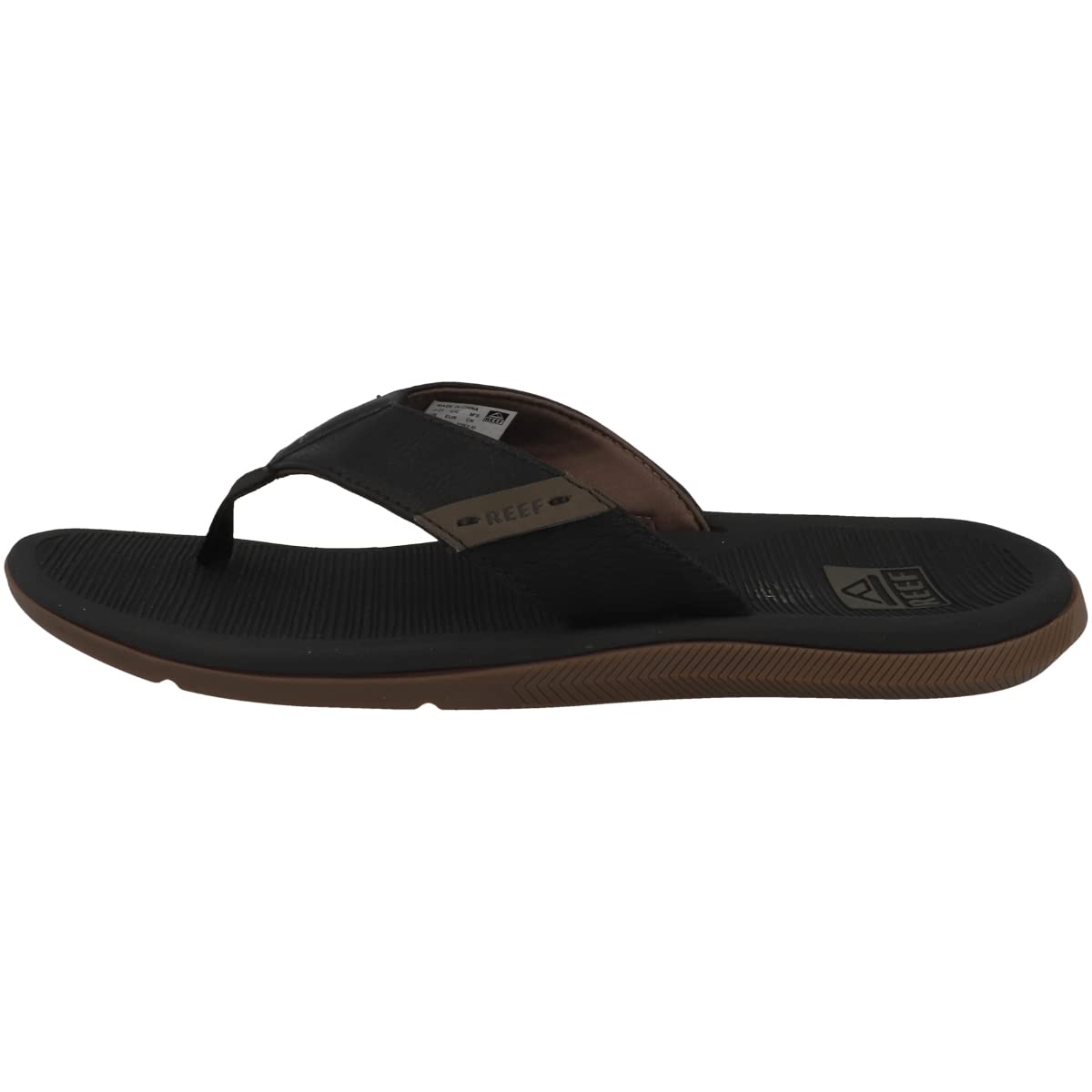 Reef Santa Ana Flip Flop - Men's Black Shoe Deals Outlet