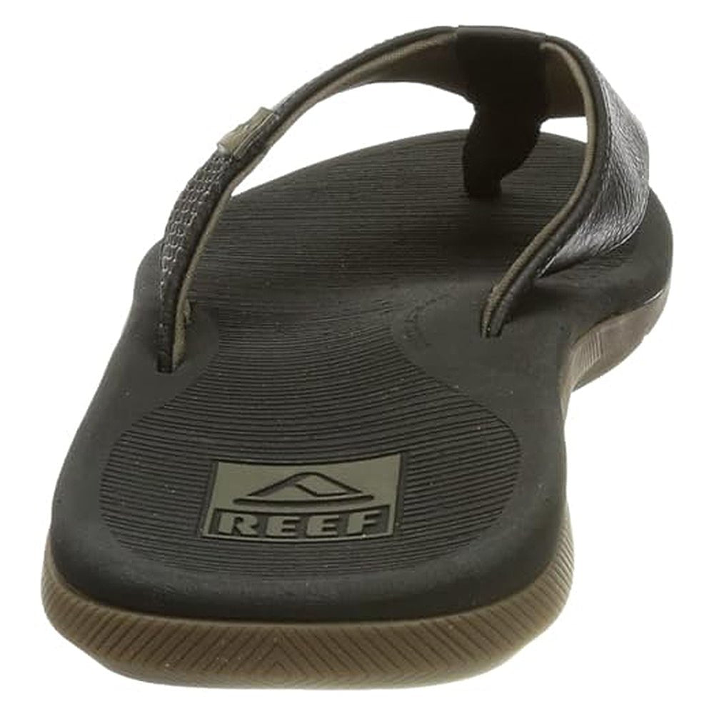 Reef Santa Ana Flip Flop - Men's Black Shoe Deals Outlet