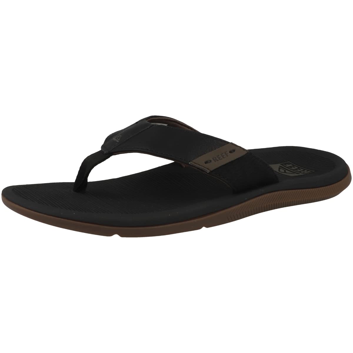 Reef Santa Ana Flip Flop - Men's Black Shoe Deals Outlet