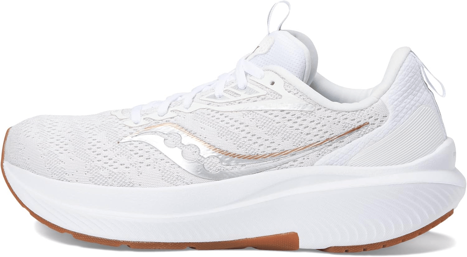 Saucony Echelon 9 White / Gum 7.5 M 195018394613 Shoe Deals Outlet