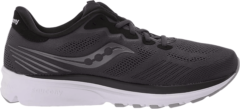 Saucony Ride 14 Fog / Black / Storm 12.5 M 194917418048 Shoe Deals Outlet