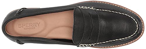Sperry Seaport Penny Leather Loafer - Women's New Black Shoe Deals Outlet