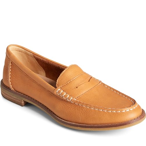 Sperry Seaport Penny Leather Loafer - Women's New Black Shoe Deals Outlet