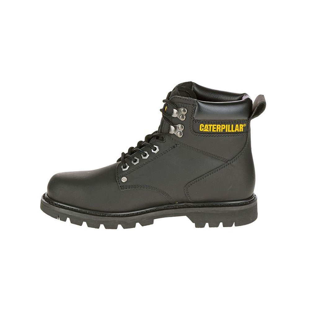 Caterpillar Second Shift Soft - Toe Boots - Men's Black Shoe Deals Outlet