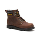 Caterpillar Second Shift Soft - Toe Boots - Men's Dark Brown Shoe Deals Outlet